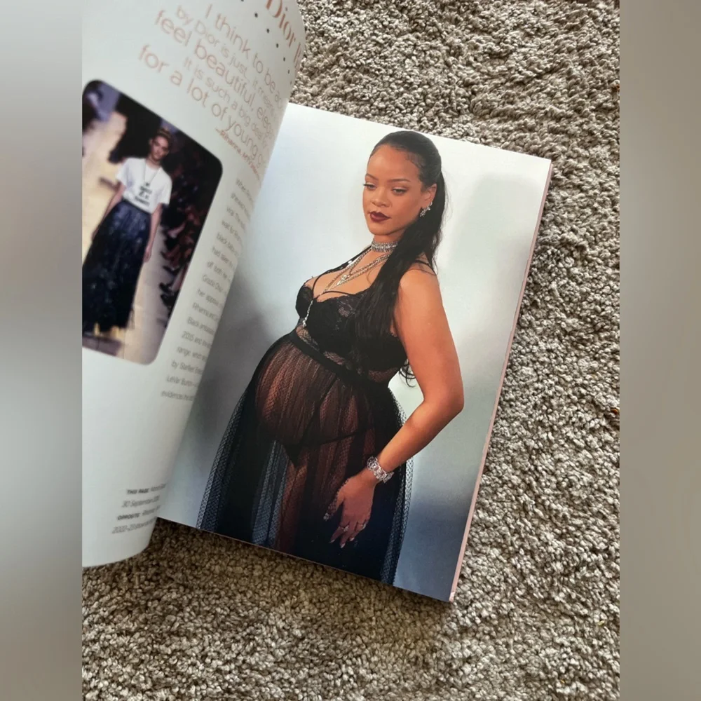 NWOT Rihanna Burgundy and Black hard back fashion book - Picture 3 of 8